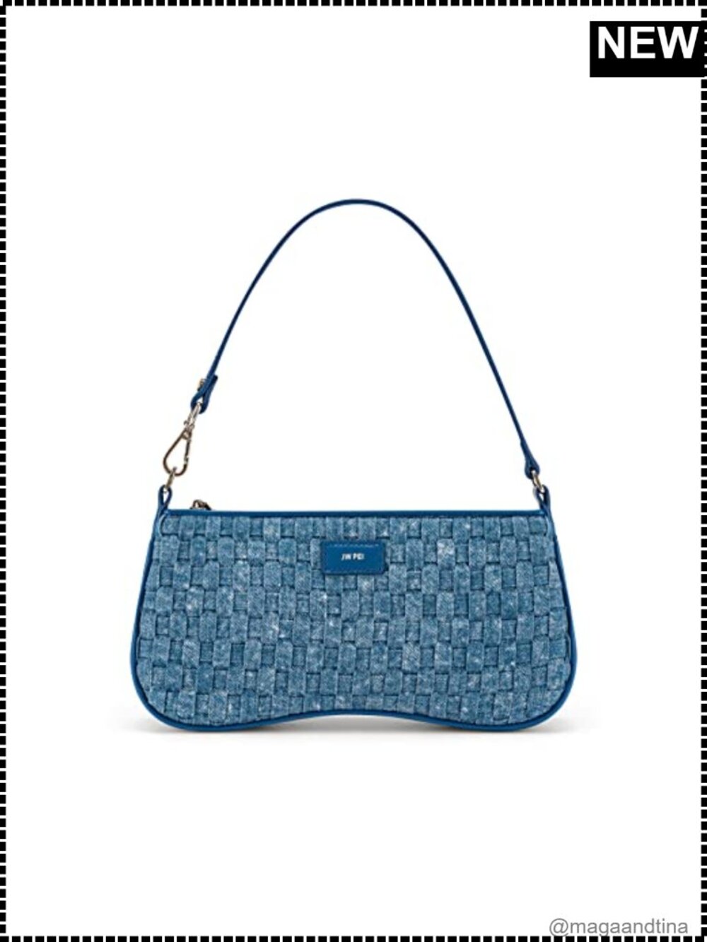 Vegan Leather Baguette Shoulder Handbag Zip Satchel